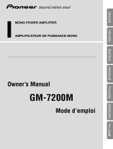 Pioneer GM-7200M Handleiding