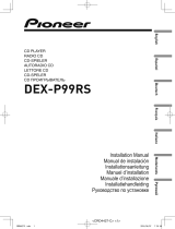 Pioneer DEX-P99RS Installatie gids