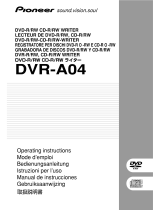 Pioneer DVR DVR-A04 Handleiding