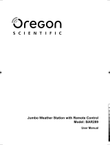 Oregon Scientific BAR289 Handleiding