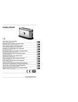 Morphy Richards 2 slice Fusion ‘long’ slot toaster Handleiding