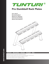 Tunturi Pro Dumbbell Rack Plates (2pcs), Incl 5 Saddles de handleiding