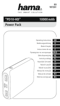 Hama PD10-HD Power Pack, 10000 mAh, anthracite de handleiding
