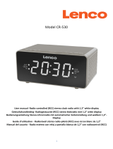 Lenco CR-530TP Stereo FM alarm clock radio de handleiding
