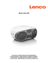 Lenco SCD-200LM Radio CD Player de handleiding