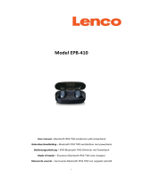 Lenco EPB-410WH Bluetooth IPX4 TWS Earphone de handleiding