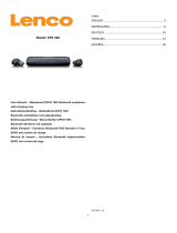 Lenco EPB-440 Waterproof IP67 TWS Bluetooth Earphones Handleiding