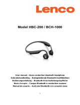 Lenco BCH-1000 Bone Conduction Bluetooth headphone de handleiding