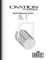 Chauvet Professional Ovation H-265WW Quick Reference Manual
