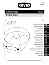Xavax 00106993 Milla Kitchen Scales Handleiding