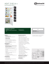 Whirlpool KGIF 3182/A++ Product data sheet
