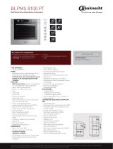 Bauknecht BLPMS 8100 PT Product data sheet