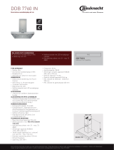 Bauknecht DDB 7760 IN Product data sheet