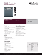 Bauknecht GCXP 71102 A+ Product data sheet