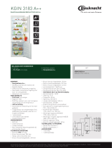 Whirlpool KGIN 3183 A++ Product data sheet