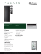 Whirlpool KR 360 Bio A++ RES Product data sheet
