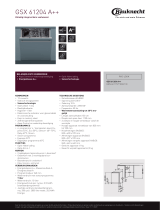 Bauknecht GSX 61204 A++ Product data sheet