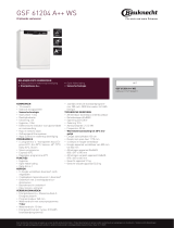 Bauknecht GSF 61204 A++ WS Product data sheet
