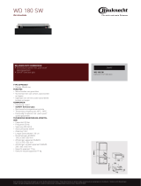 Whirlpool WD 180 SW Product data sheet