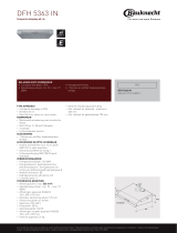 Bauknecht DFH 5363 IN Product data sheet