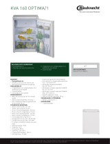 Bauknecht KVA 160 OPTIMA/1 Product data sheet