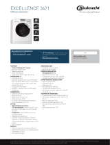 Bauknecht Excellence 3471 Product data sheet