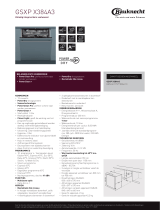 Bauknecht GSXP X384A3 Product data sheet