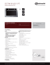 Bauknecht ECTM 8145/1 PT Product data sheet