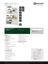 Bauknecht KRIF 3141 A++ Product data sheet