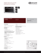 Bauknecht EMCHD 8145 PT Product data sheet