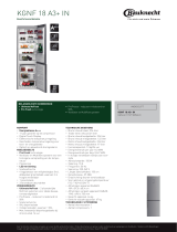 Whirlpool KGNF 18 A3+ IN Product data sheet