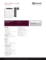 Bauknecht GSF 50204 A+ WS Product data sheet