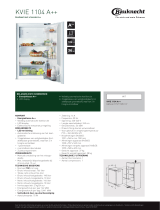 Bauknecht KVIE 1104 A++ Product data sheet