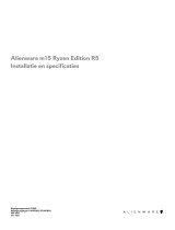 Alienware m15 Ryzen Edition R5 Gebruikershandleiding