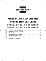 Brennenstuhl Mobile Slim LED Light ML DN 9850 FL 5M IP54 98x0.5W 4750lm Handleiding