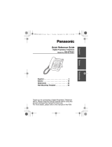 Panasonic KXDT321 - DIGITAL PROPRIETARY TELEPHONE Quick Reference Manual