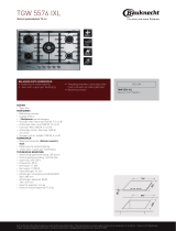 Bauknecht TGW 5576 IXL Product data sheet