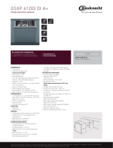 Bauknecht GSXP 61203 Di A+ Product data sheet
