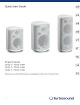 Turbosound Passive Two-Way Full Range Loudspeakers Gebruikershandleiding