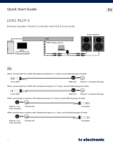TCElectronic LEVEL PILOT X Desktop Speaker Volume Controller Gebruikershandleiding
