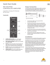 Behringer 902VCA Voltage Controlled Amplifier Gebruikershandleiding