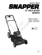 Simplicity MANUAL, OPS, SNAPPER 22" EURO WALK MOWER MODEL ESPV22675HW Handleiding