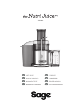 Sage SJE410 the Nutri Juicer Handleiding