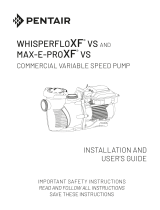 Pentair Max-E-Pro XF VS Handleiding