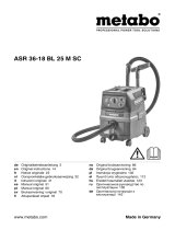 Metabo ASR 36-18 BL 25 M SC Handleiding