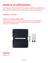 Livoo TEA303 Foldable Solar Panel Powerbanks Handleiding