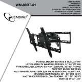 HyperX WM-80RT-01 TV Wall Mount (ROTATE and TILT) 32 Inch 80 Inch Handleiding