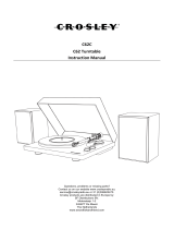 Crosley C62C-BK4 Bluetooth Record Player Handleiding