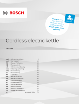 Bosch TWK70B Series Cordless Electric Kettle Handleiding