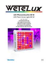 Wetelux 95 14 07 LED Plant Grow Light 80 W Handleiding